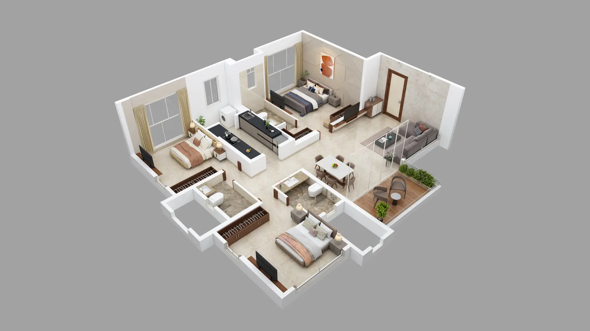 Flat Isometric 4